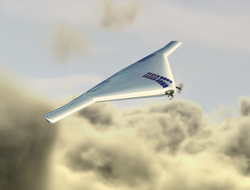 Artist’s depiction of VAMP, a robotic aircraft that could explore Venus’ clouds.